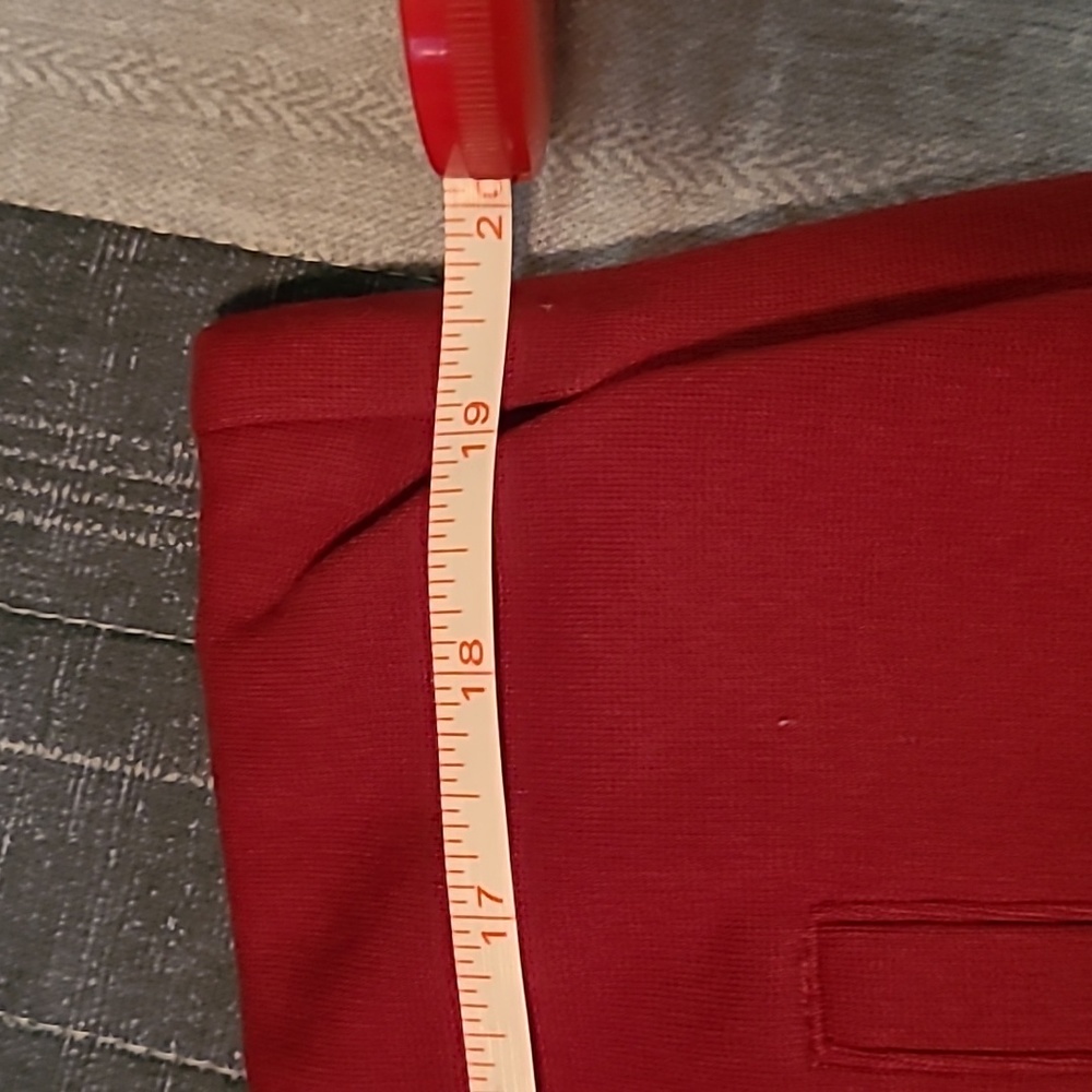 Chico's Ponte Stretch Pants, Size 4, Red/Wine Color - Picture 4 of 6